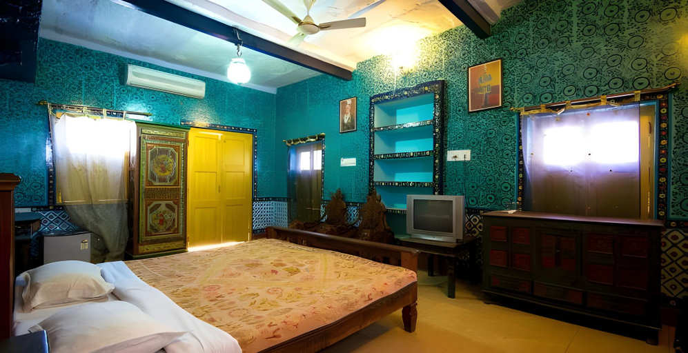 Bedroom 3, Krishna Prakash Heritage Haveli Hotel, Jodhpur