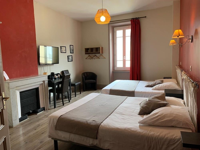 Bedroom 2, Hotel du Midi, Ardèche