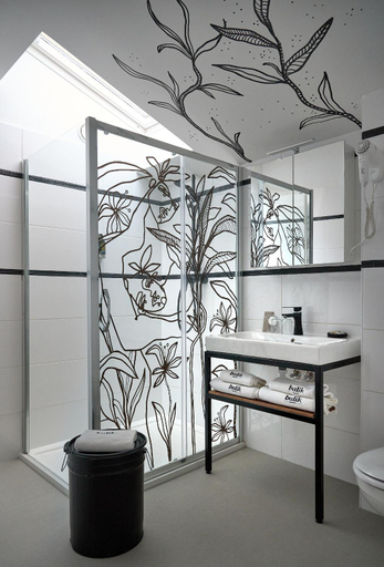 Bathroom, Butik Art Hotel, Budapesti