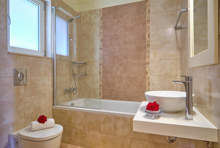 Bathroom 1, Chrismos Luxury Suites Apraos Corfu, Ionian Islands