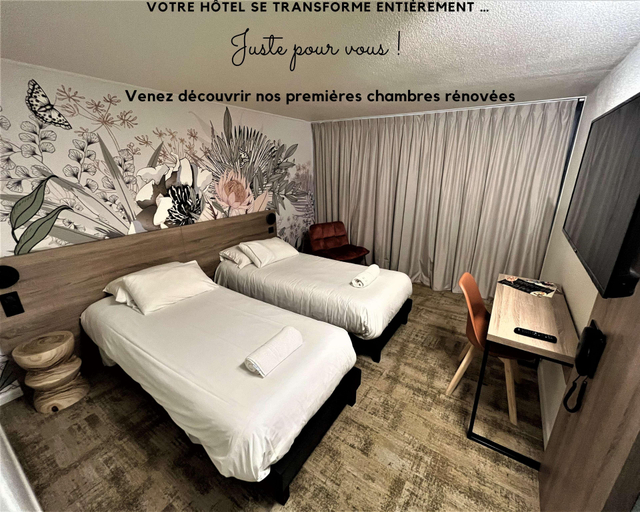 Bedroom 3, KYRIAD MARSEILLE - Vitrolles Aéroport, Bouches-du-Rhône