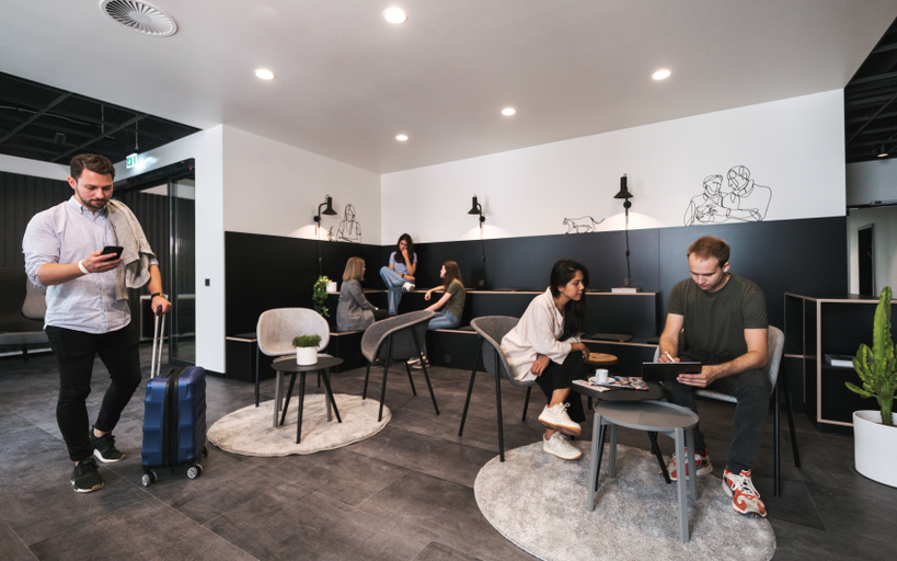 Lobby 3, Moliving - Design Hotels & Apartments - Free Gym, Rhein-Kreis Neuss