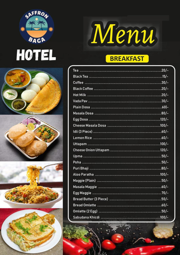 Food & Drinks 5, Hotel Saffron Baga, North Goa