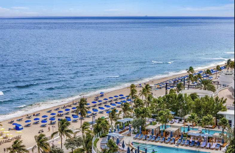 Beach, Beachfront Condo with Spacious Balcony, Broward