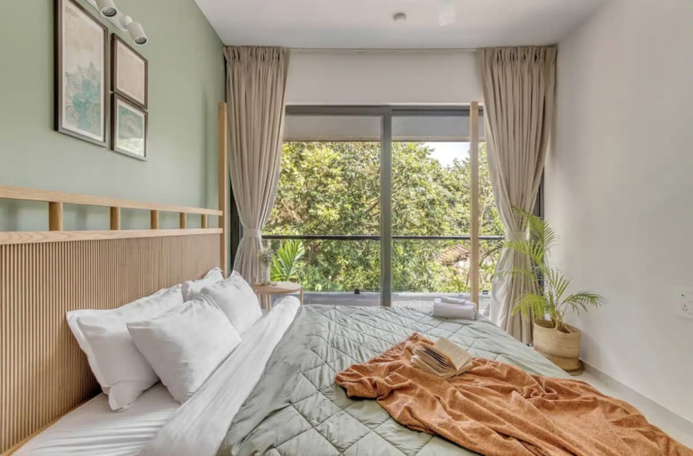 Bedroom, Nistula: Luxury Apartment with Pool A11 in Assagao, North Goa