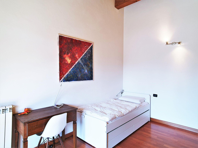 Bedroom, Apartment in Bosco with Scenic Terrace, Varese