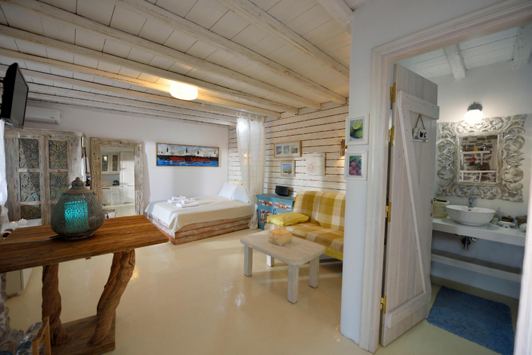 Bedroom 3, Villa Princess 6 private with Pool Panormos Beach, South Aegean