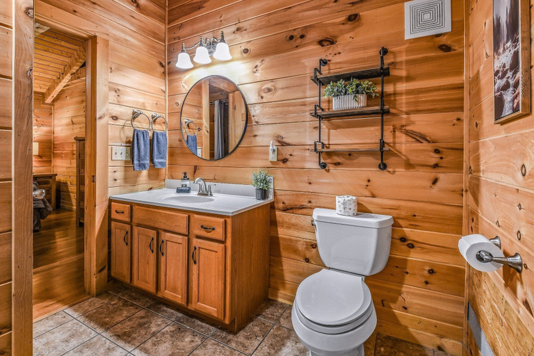 Bathroom 4, A-bluff & Beyond 2 Bedroom Cabin by RedAwning, Sevier