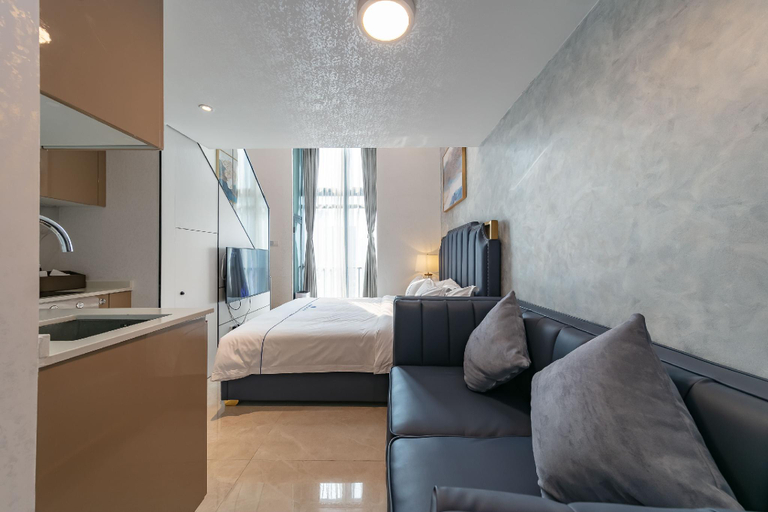 Bedroom 2, Gepai Executive Apartment (Futian Convention and Exhibition Center Store), Shenzhen