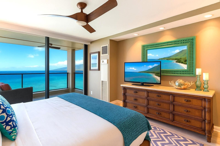 Bedroom 1, Mahana Collection by KBM - 2 Units on same floor (1211/1219), Maui