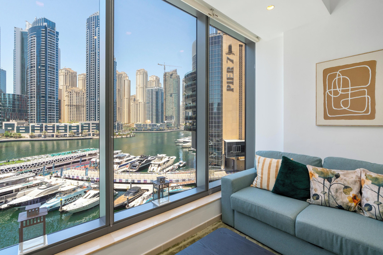 Living area 4, Vacay Lettings Silverene Tower, Dubai