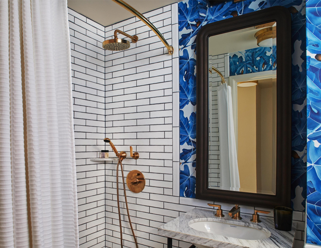 Bathroom 5, Hotel Figueroa, Unbound Collection by Hyatt, Los Angeles