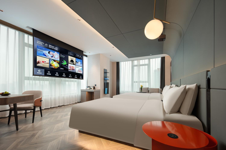 Bedroom 2, Atour S Hotel Hangzhou Binjiang Zheshang Developing Building, Hangzhou