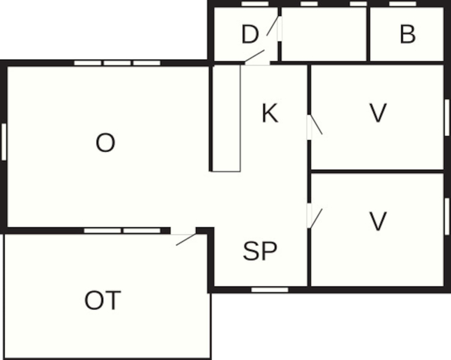 Floor plan 2, 4 Person Holiday Home in Veberod-by Traum, Lund