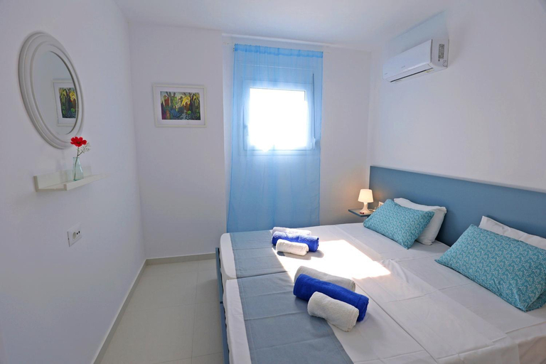Bedroom 3, XENOS VILLA 6 With a private pool near the sea, South Aegean