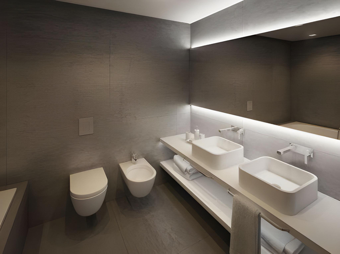 Bathroom 4, Dancing House hotel - Tancici dum, Praha 5