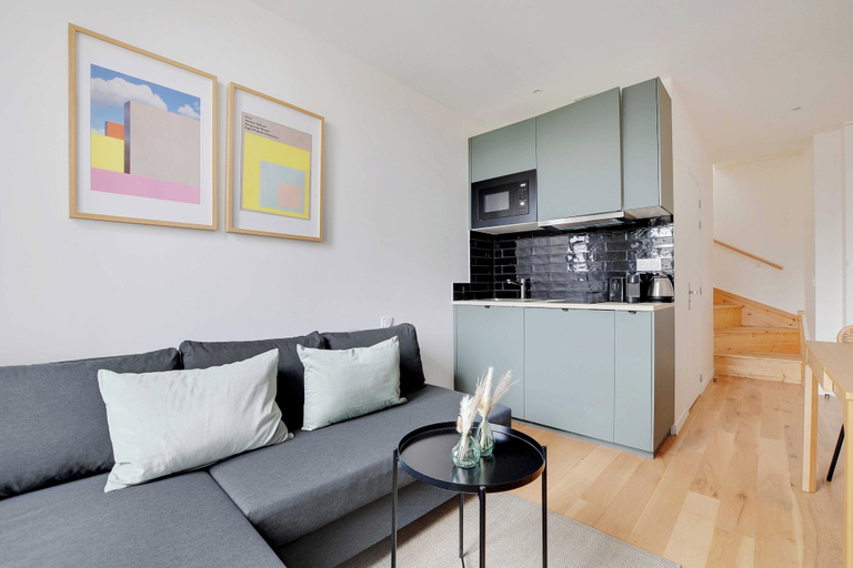 Living area 2, Charming Duplex - 1br-4p- Nanterre, Hauts-de-Seine