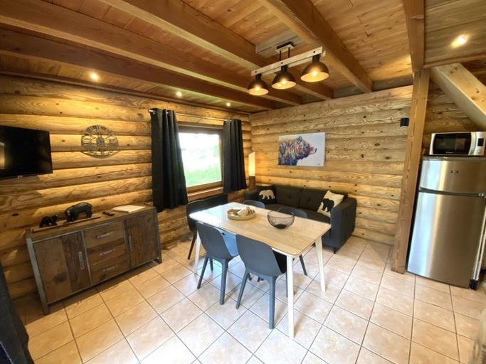 Living room 2, L'ours Noir Chalet en Rondins, Vosges