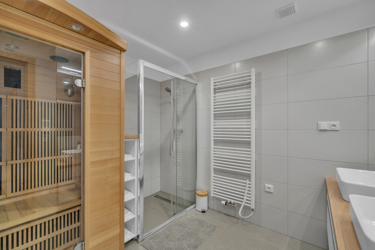 Bathroom 4, Villa in Krkonose With Sauna and Forest Views, Trutnov