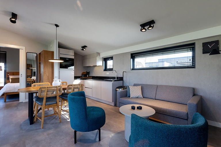Living room, Waterfront Retreat, Friesland, Lemsterland