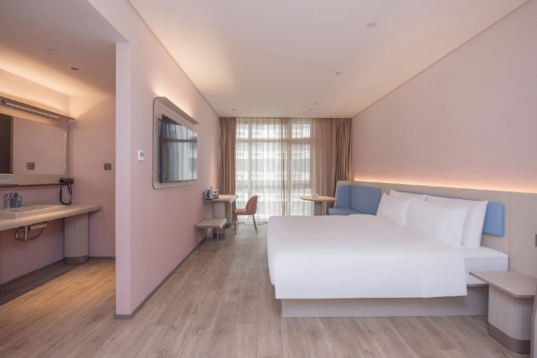 Bedroom 2, Hanting Hotel Qingdao Huangdao City Balcony, Qingdao