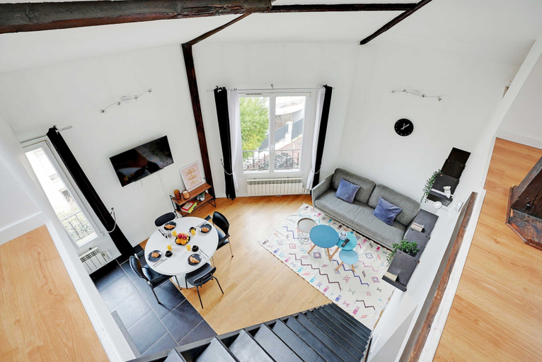 Living area, Modern Apartment - 1br-2p- Montrouge, Hauts-de-Seine