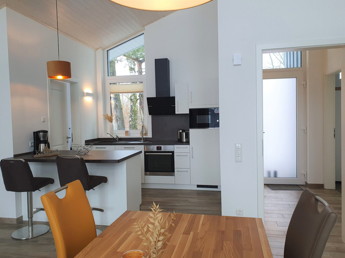 Private kitchen 5, Ferienhaus mit Sauna im Ferienpark Mirow, Mecklenburgische Seenplatte