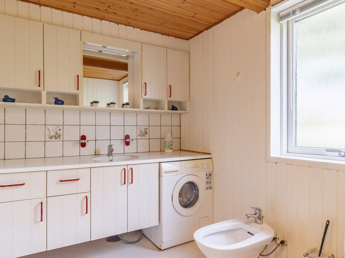 Bathroom, 6 Person Holiday Home in Lokken, Hjørring