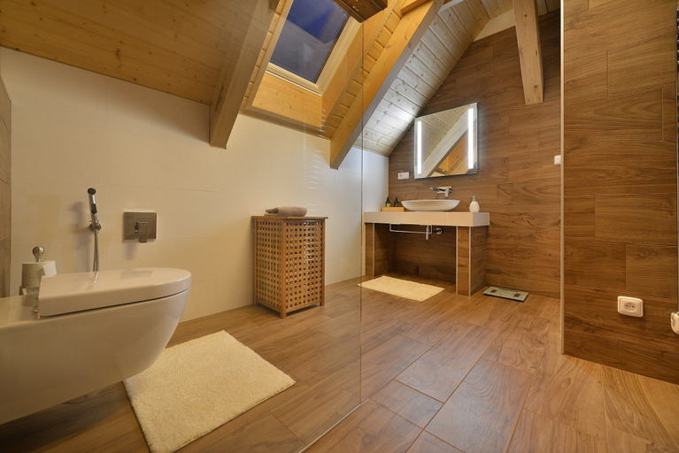 Bathroom 5, Villa in Austria Near Ski Slopes & Sauna, Semily