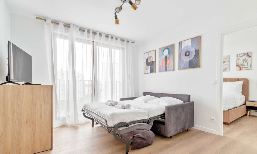 Room 3, Pleasant apt With Balcony -6p-proche Disney/paris, Val-de-Marne