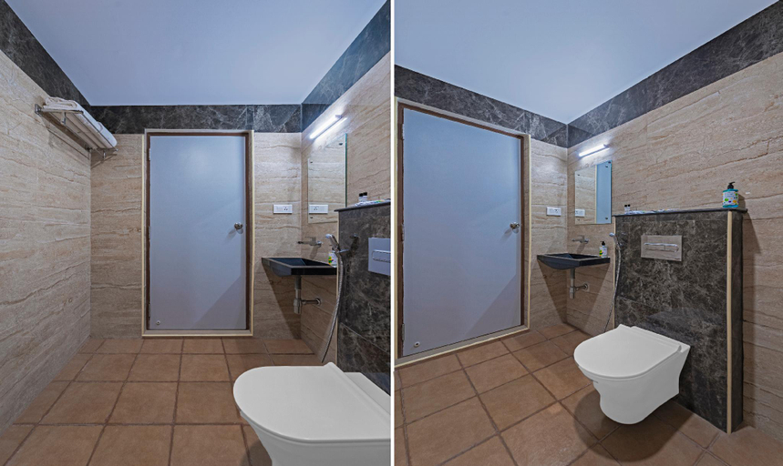 Bathroom 4, Treebo Aaravi Residency, 800 Mtrs From Promenade Beach, Puducherry