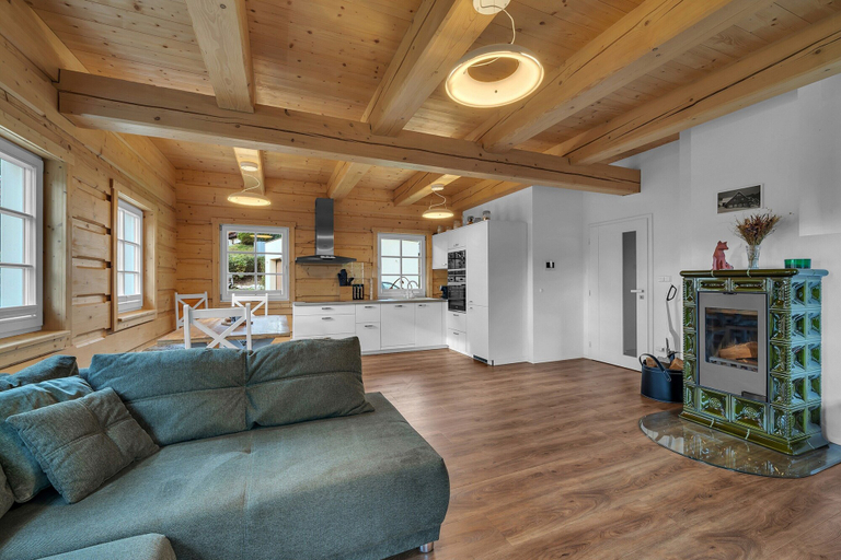 Living room 2, Villa in Austria Near Ski Slopes & Sauna, Semily