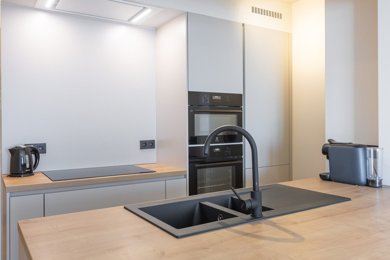 Private kitchen 2, Modern Studio With sea View, West-Vlaanderen
