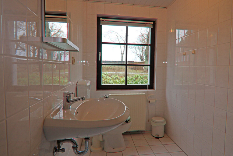 Bathroom 3, Ferien Unterm Reetdach bis zu 6 Personen, Rostock