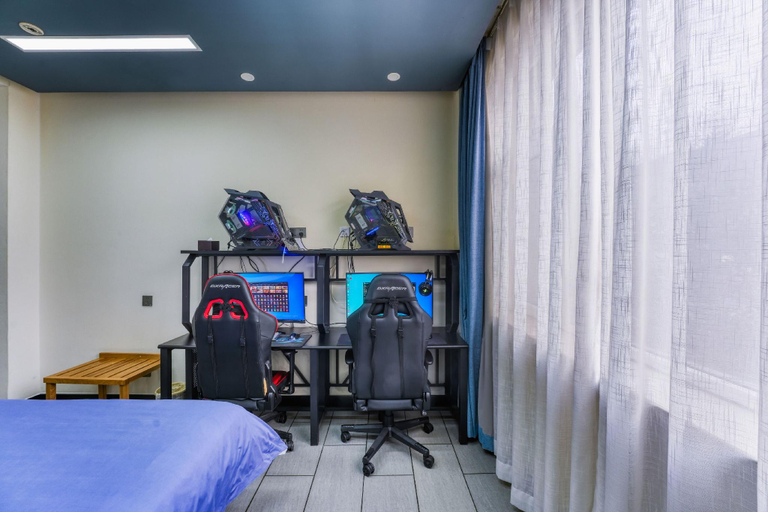 Bedroom 2, My Zone Esports Hotel Qingdao Development Zone Huangpujiang Road, Qingdao