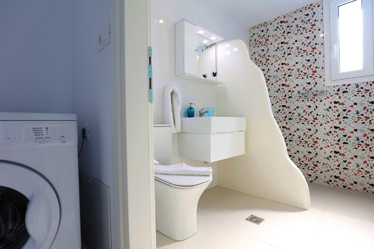 Bathroom 4, Xenos Villa 5 with a Private pool near the sea, South Aegean