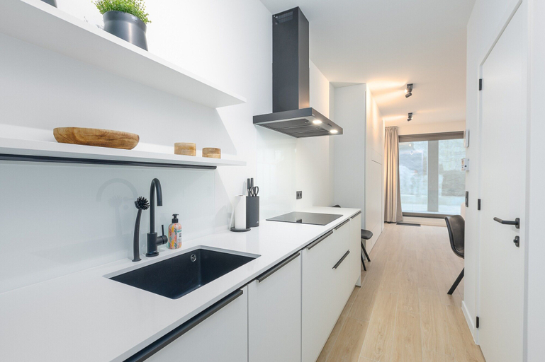 Private kitchen 4, Newly Built Studio on 1st Floor With Terrace, West-Vlaanderen