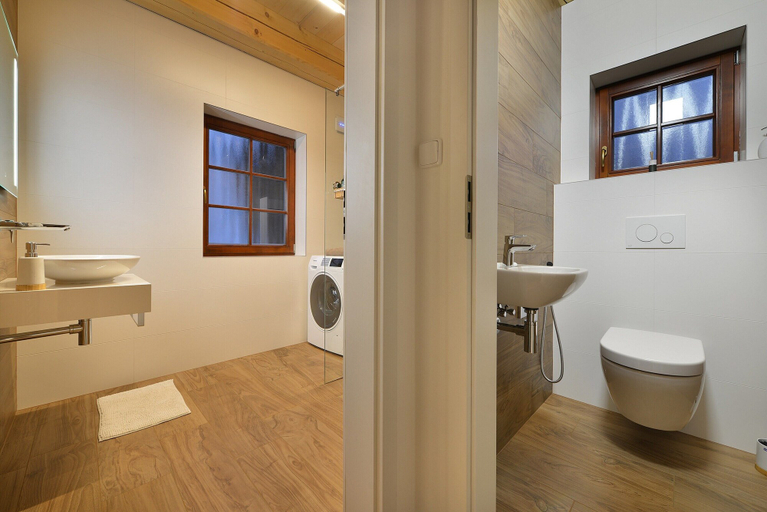 Bathroom 3, Villa in Austria Near Ski Slopes & Sauna, Semily