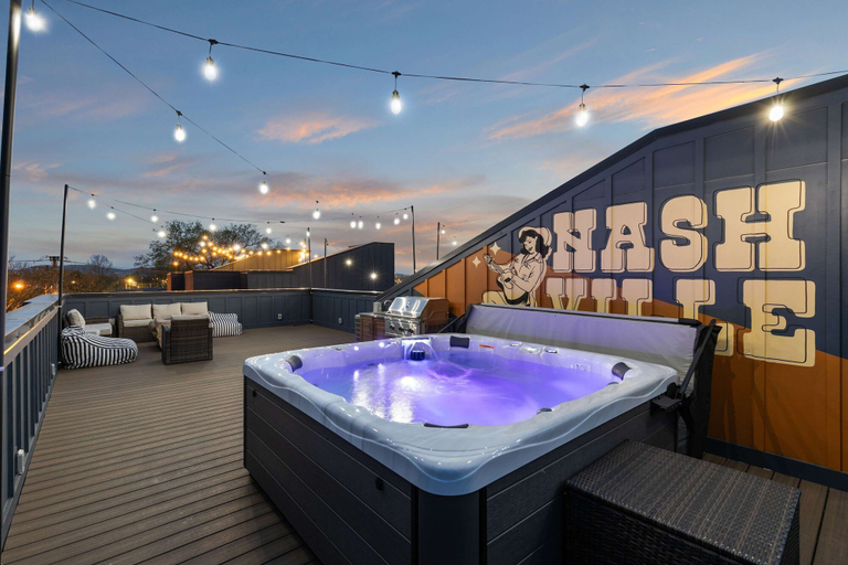 Room 2, Hot Tub Game Room Rooftop Downtown Nashville, Davidson