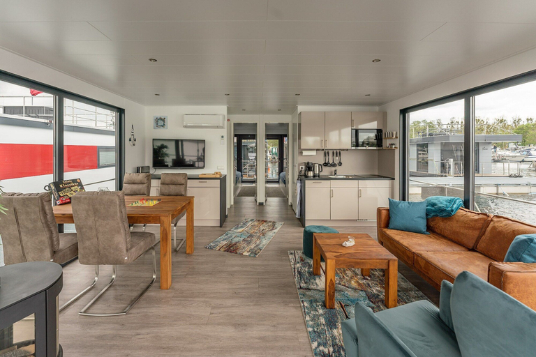 Living room 4, Hausboot am Prerauer Stich in Zehdenick, Oberhavel