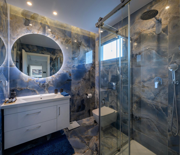 Bathroom 3, Private Villa Karydia with private pool, South Aegean