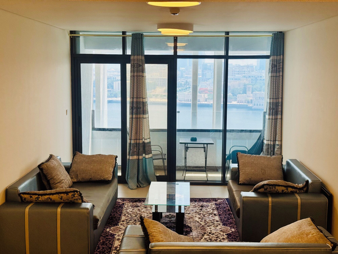 Living room 5, Wow Amazing BurjKhalifa Sea SunSet Ship, Dubai