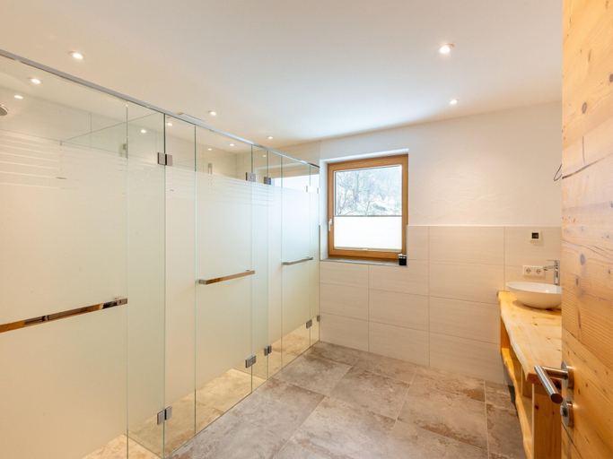 Bathroom 2, Bauenhaus With Swimming Pond and hot tub, Zell am See
