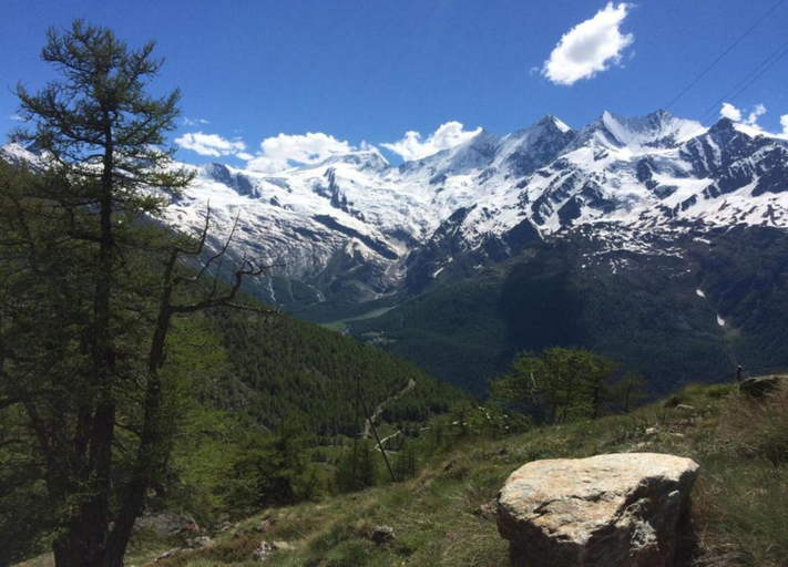 View from property 4, Mountain Stay With Balcony, Visp
