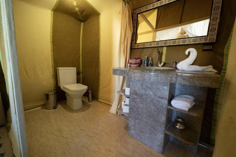Bathroom, luxury sahara tents, Errachidia