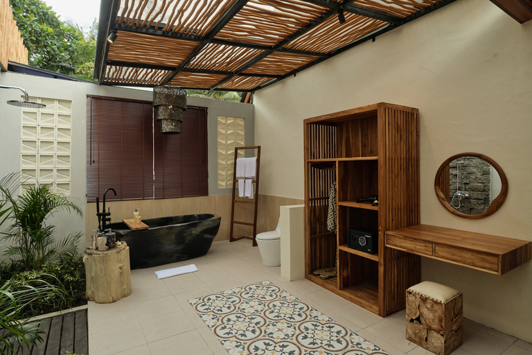 Bathroom 3, Changi Jungle Ubud Villas, Gianyar