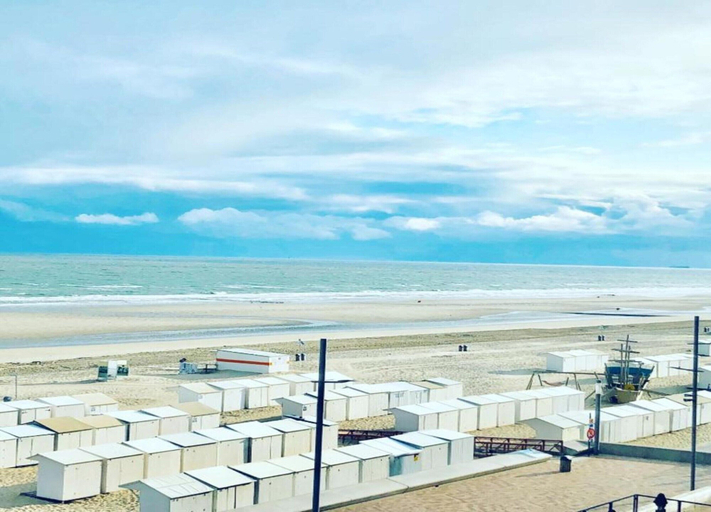 View from property 1, Apartment in Wenduine With Sea Views, West-Vlaanderen