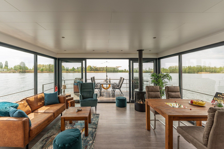 Living room 2, Hausboot am Prerauer Stich in Zehdenick, Oberhavel