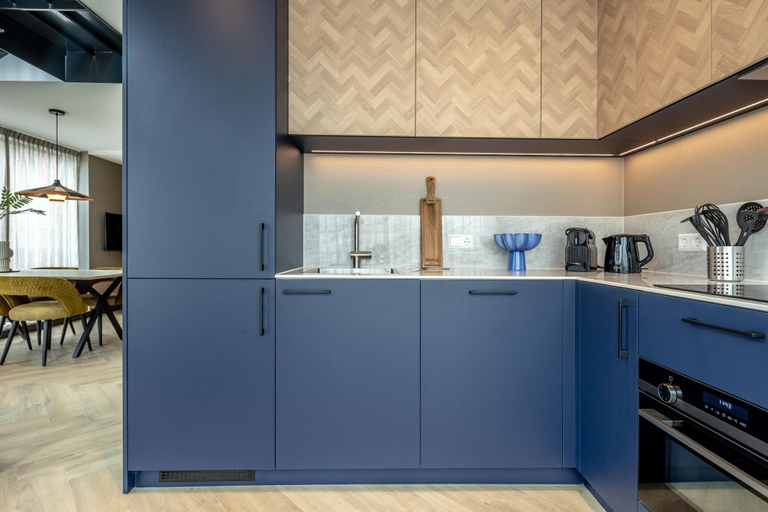Private kitchen 3, Family Apartment w/ Bunk Beds, Delft