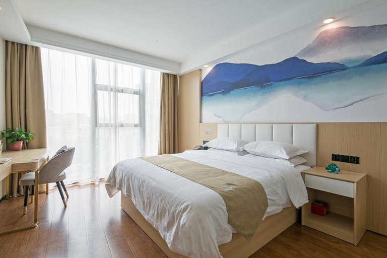 Bedroom, Green Tree Inn Qindao Chengyang District Zhengyang Middle Road Wanda Plaza, Qingdao